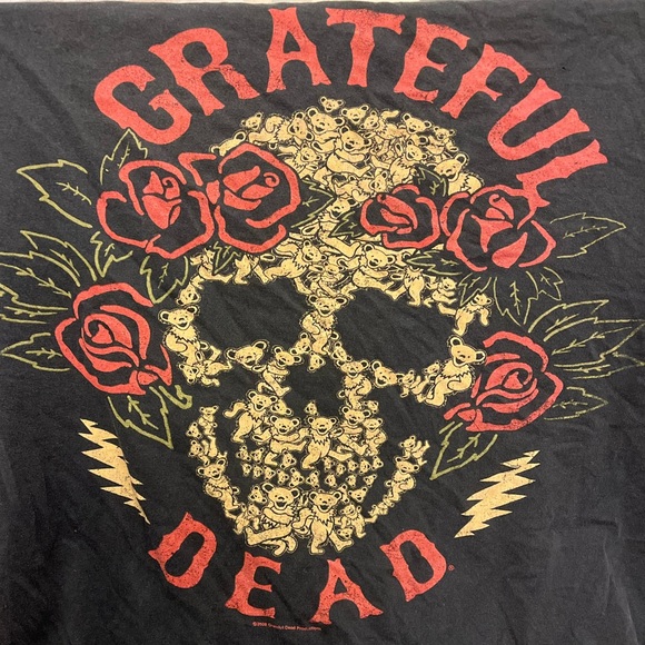 Grateful Dead Other - VTG Grateful Dead T-Shirt 2008 2XL with Roses Dancing Bears Skull